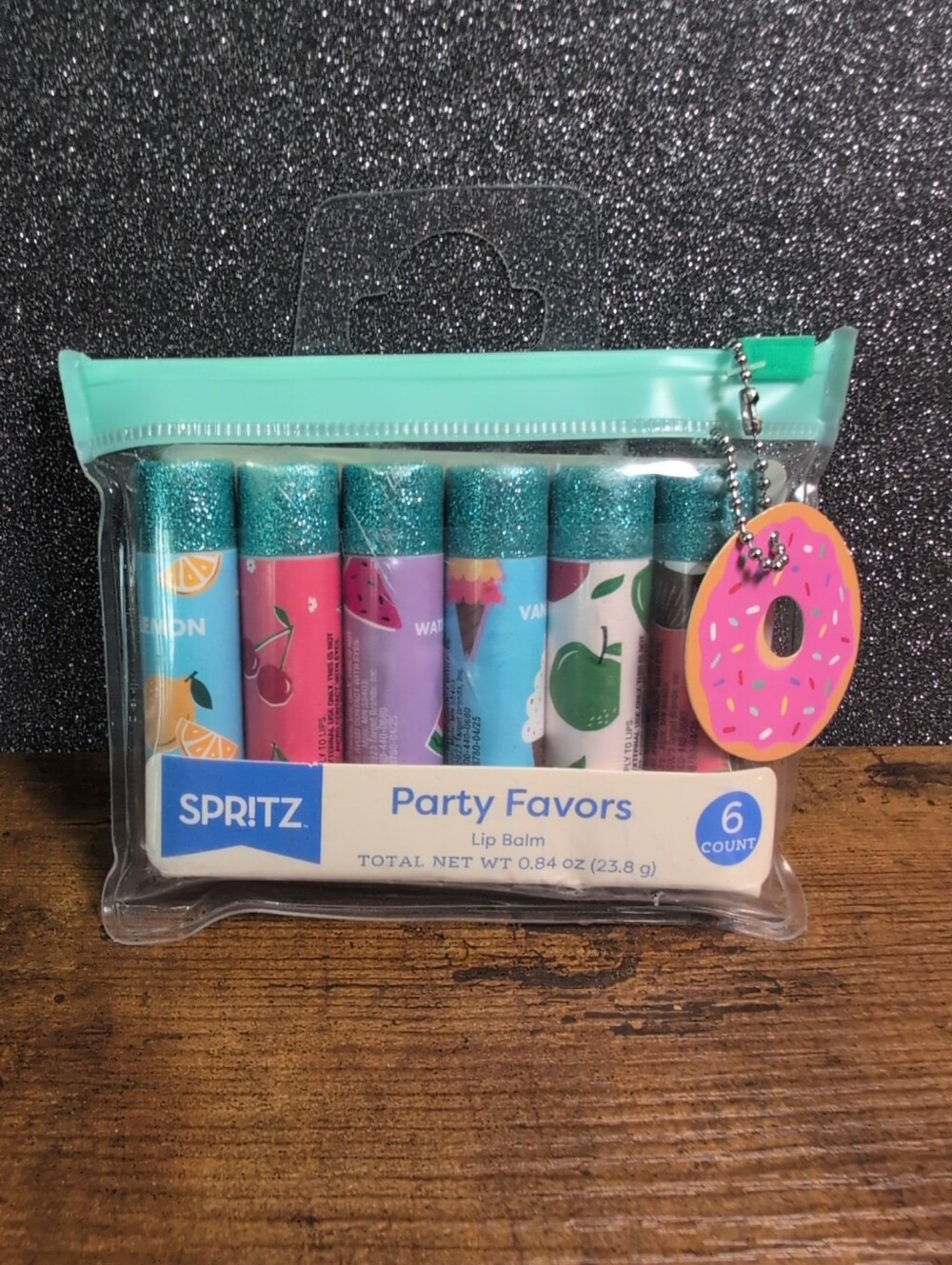 Spritz Party Favors Lip Balm 6 Flavor Variety Pack